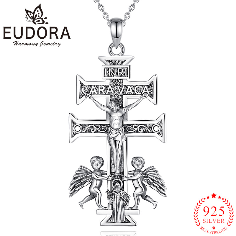 925 Sterling Silver Chain Necklace Men - 유도라 925 스털링 실버 카라바카 십자가