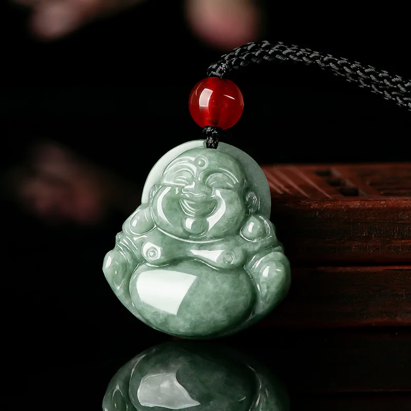 녹색 버마어 경옥 펜던트 보석 여성을위한 선물 목걸이  - Necklaces 리뷰 및 가격